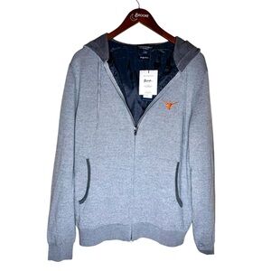 NWT Fairway and Greene Baruffa Merino Wool Holland Hoodie, Texas Longhorn Logo